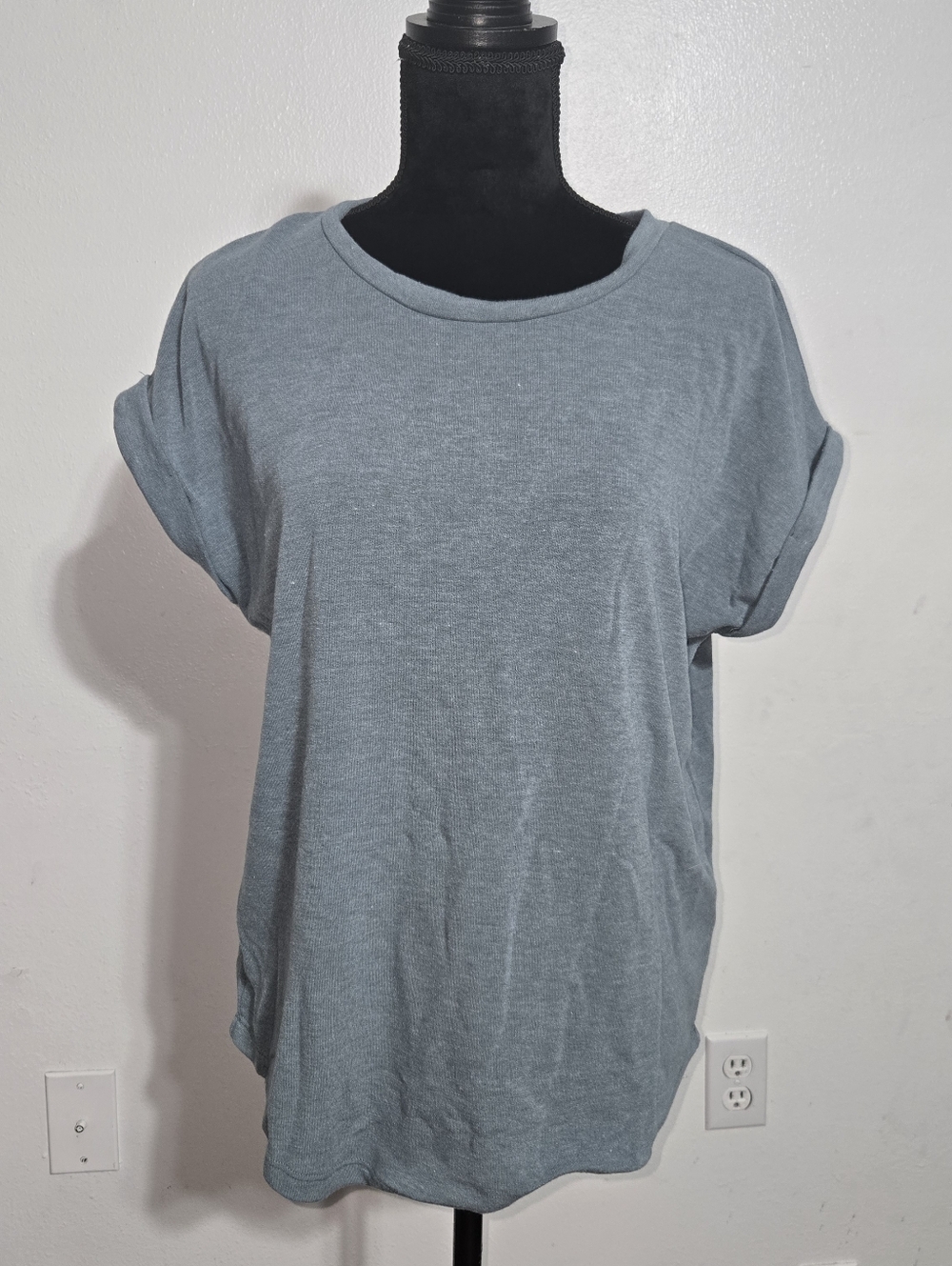 Staccato Slate Blue Short Sleeve Crewneck Tee